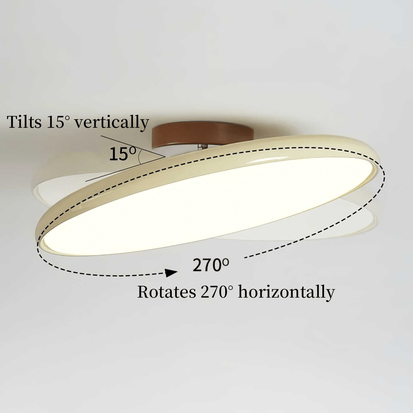 Flush Mount Ceiling Light for Living Room & Bedroom – Adjustable LED Ceiling Lamp with Directional Heads, Modern Low-Profile Kitchen & Hallway Light