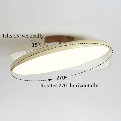 Flush Mount Ceiling Light for Living Room & Bedroom – Adjustable LED Ceiling Lamp with Directional Heads, Modern Low-Profile Kitchen & Hallway Light
