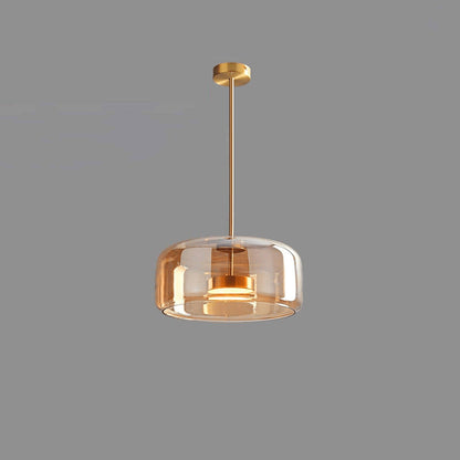 Glass Globe Pendant Light for Kitchen Island & Dining Room – Hand-Blown Sphere LED Ceiling Light, Modern Dimmable Living Room Pendant