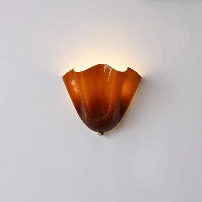 Petal Wall Sconce for Bedroom & Hallway – Sculptural Flower LED Wall Light, Modern Organic Living Room & Entryway Wall Lamp