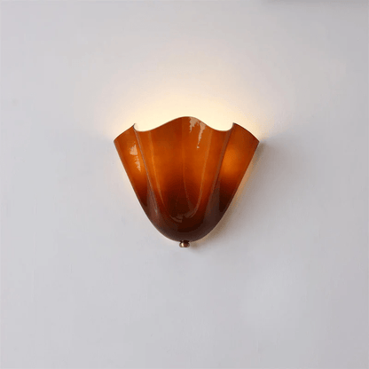 Petal Wall Sconce for Bedroom & Hallway – Sculptural Flower LED Wall Light, Modern Organic Living Room & Entryway Wall Lamp