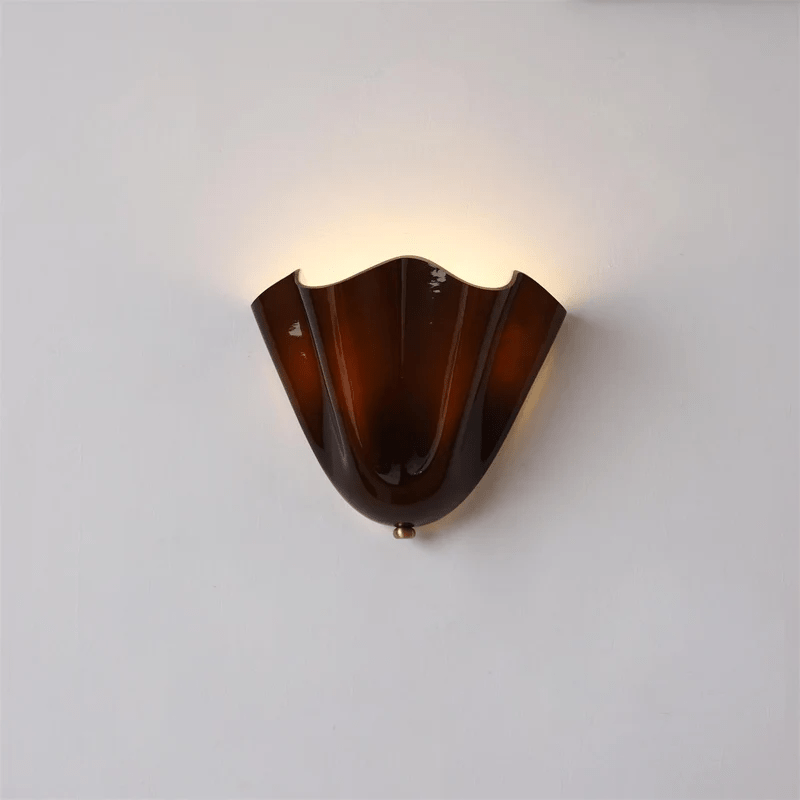 Petal Wall Sconce for Bedroom & Hallway – Sculptural Flower LED Wall Light, Modern Organic Living Room & Entryway Wall Lamp