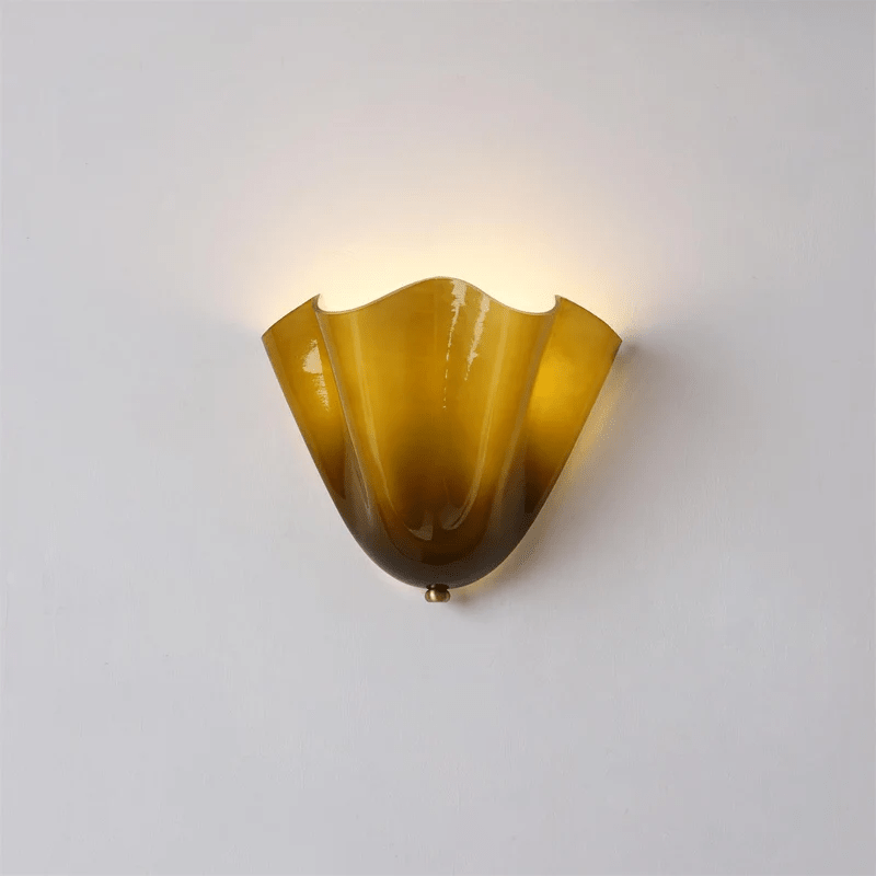 Petal Wall Sconce for Bedroom & Hallway – Sculptural Flower LED Wall Light, Modern Organic Living Room & Entryway Wall Lamp