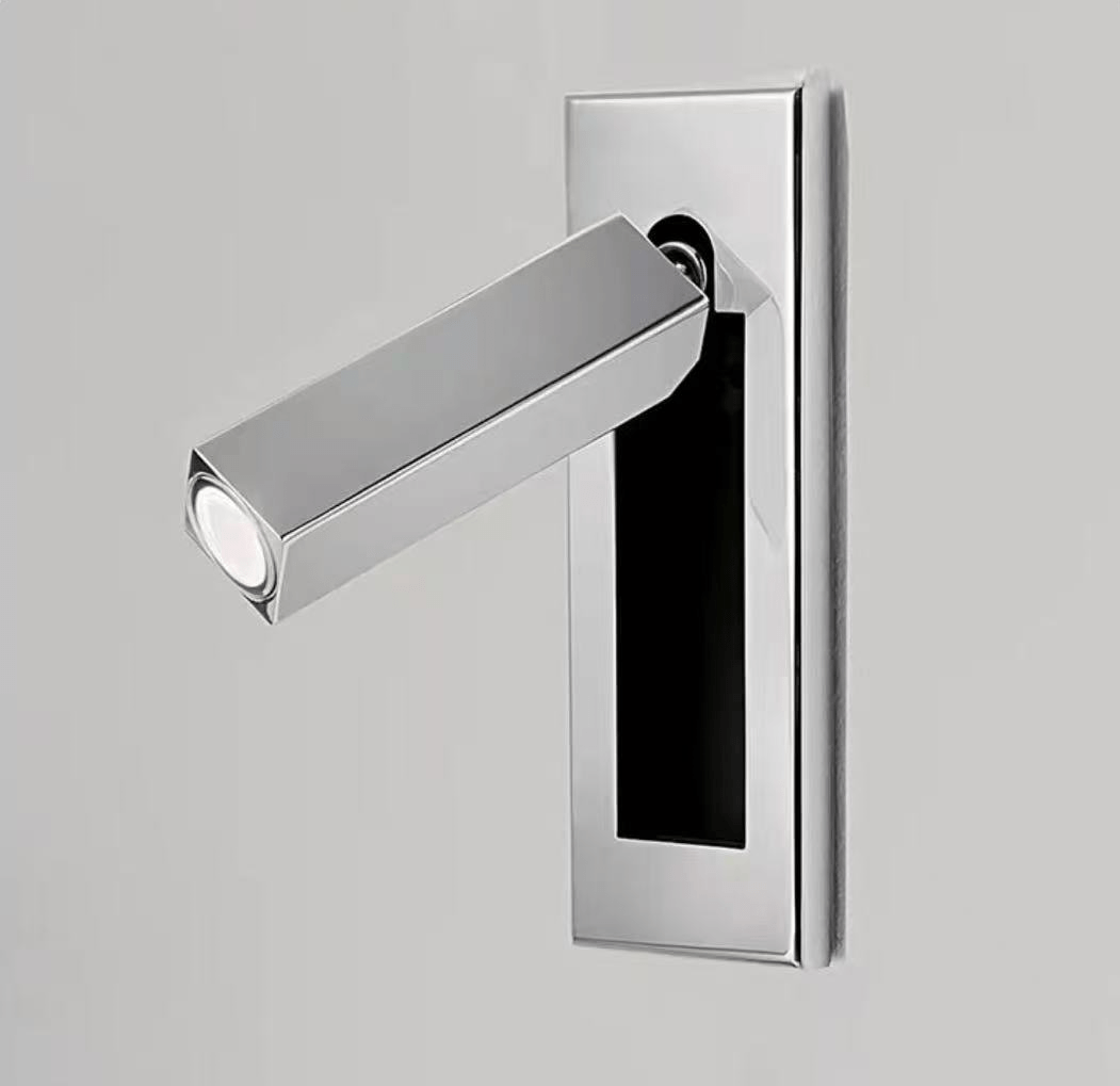 Recessed Bedside Reading Wall Sconce – Embedded LED Wall Light for Bedroom, Adjustable Modern Hallway & Living Room Reading Light