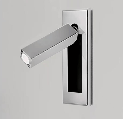 Recessed Bedside Reading Wall Sconce – Embedded LED Wall Light for Bedroom, Adjustable Modern Hallway & Living Room Reading Light