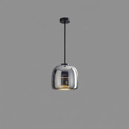Glass Globe Pendant Light for Kitchen Island & Dining Room – Hand-Blown Sphere LED Ceiling Light, Modern Dimmable Living Room Pendant