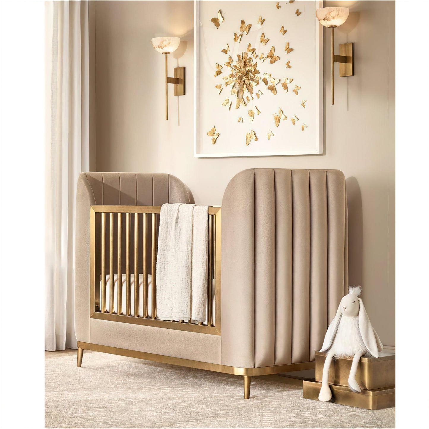 Cup Wall Sconce for Bedside & Hallway – Gold Alabaster Wall Light, Warm Modern Bedroom, Living Room & Entryway Wall Lamp