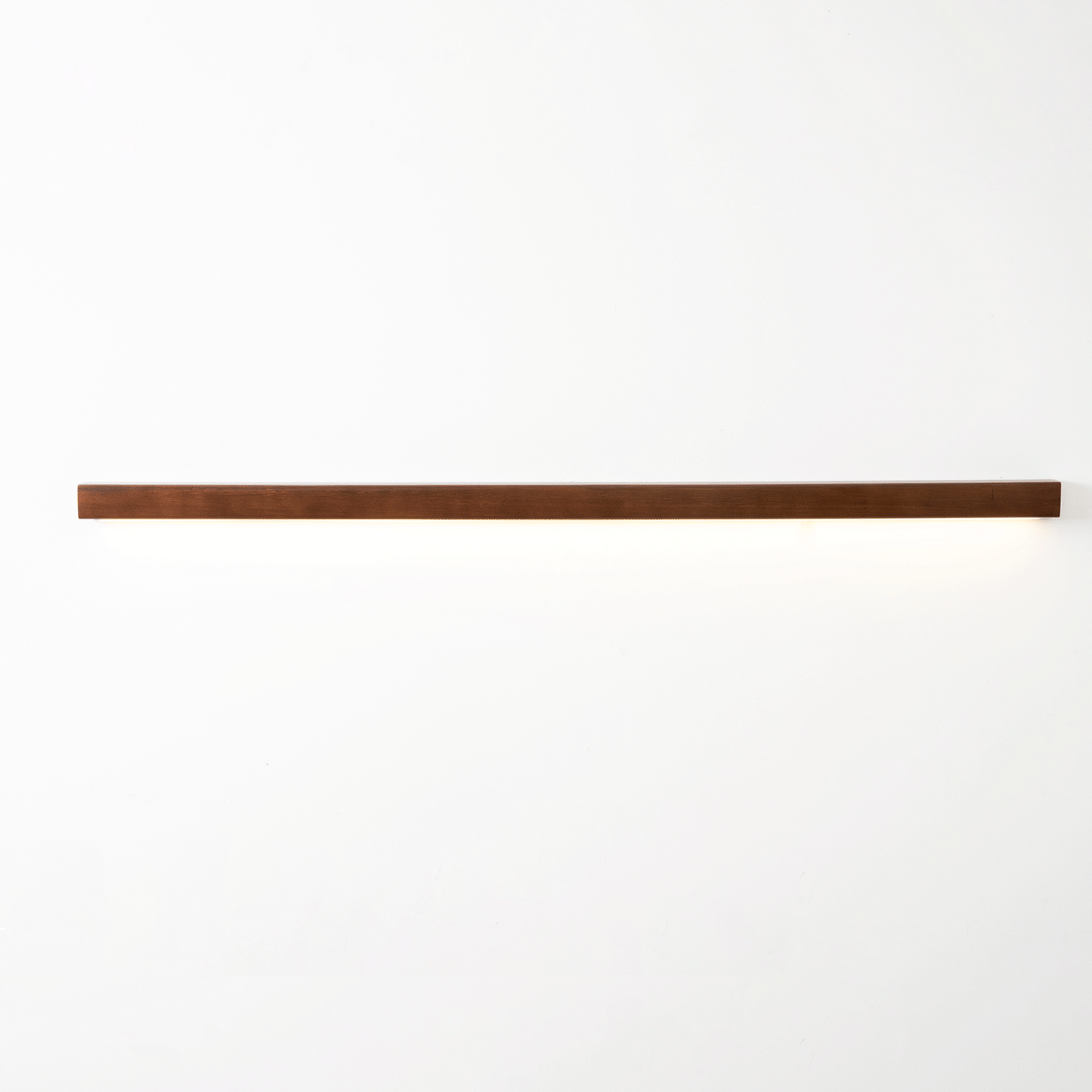 Wood Wall Sconce for Bedside & Hallway – Linear LED Wall Light, Walnut Up & Down Dimmable Modern Living Room Bedroom Wall Lamp