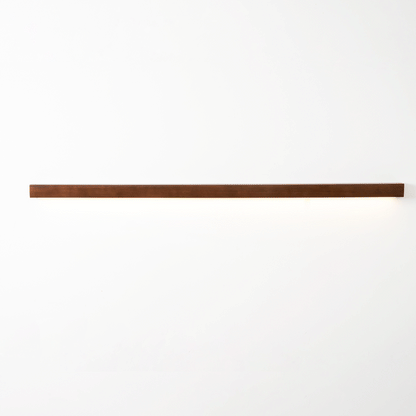 Wood Wall Sconce for Bedside & Hallway – Linear LED Wall Light, Walnut Up & Down Dimmable Modern Living Room Bedroom Wall Lamp