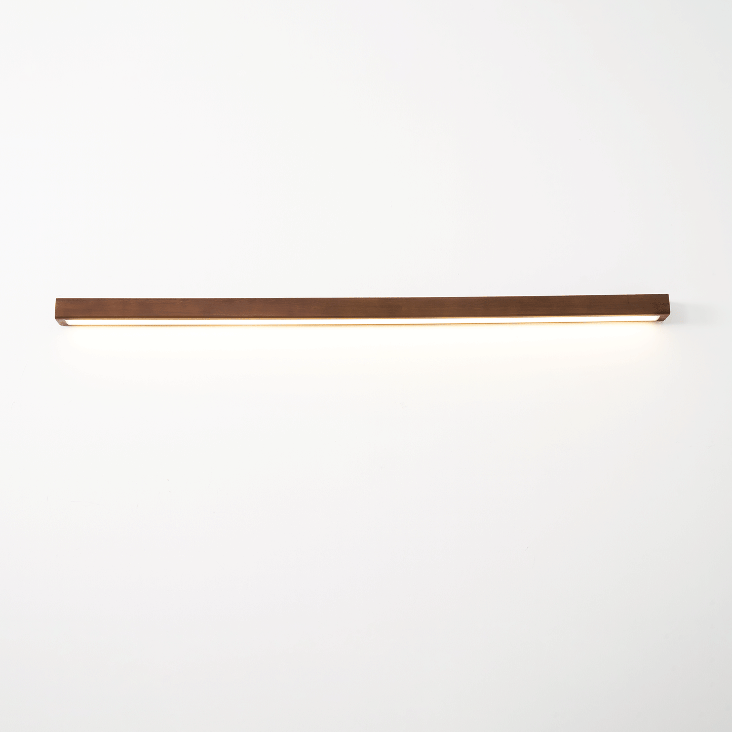Wood Wall Sconce for Bedside & Hallway – Linear LED Wall Light, Walnut Up & Down Dimmable Modern Living Room Bedroom Wall Lamp