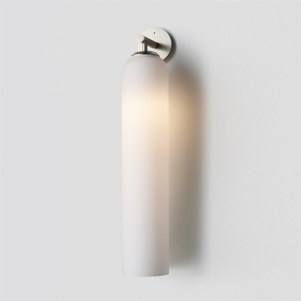 Glass Wall Sconce for Bedroom & Hallway – Mouthblown Art Glass Dimmable Sconce, Gold Bedside Wall Light with Up & Down Mount