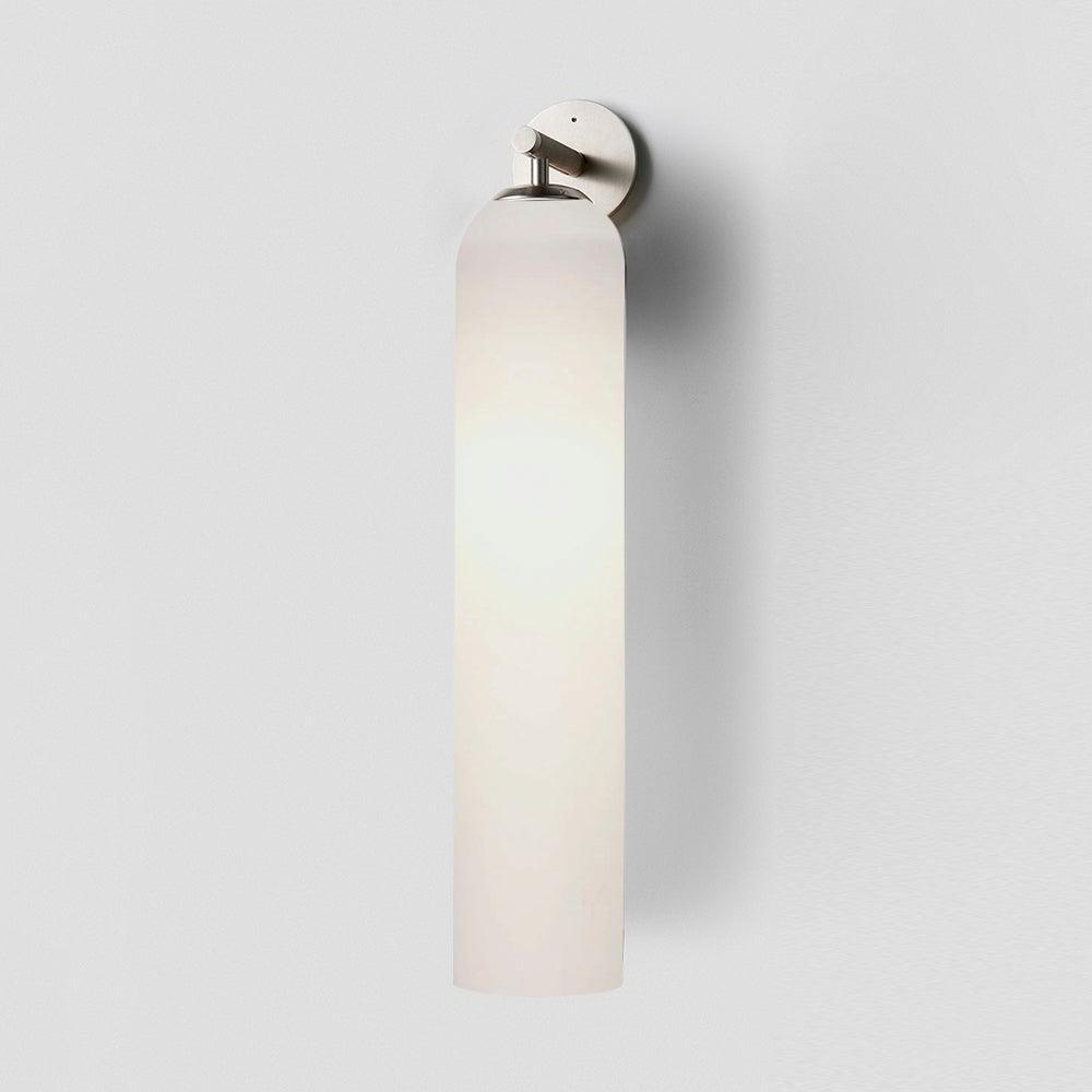 Glass Wall Sconce for Bedroom & Hallway – Mouthblown Art Glass Dimmable Sconce, Gold Bedside Wall Light with Up & Down Mount