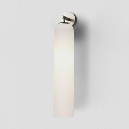 Glass Wall Sconce for Bedroom & Hallway – Mouthblown Art Glass Dimmable Sconce, Gold Bedside Wall Light with Up & Down Mount