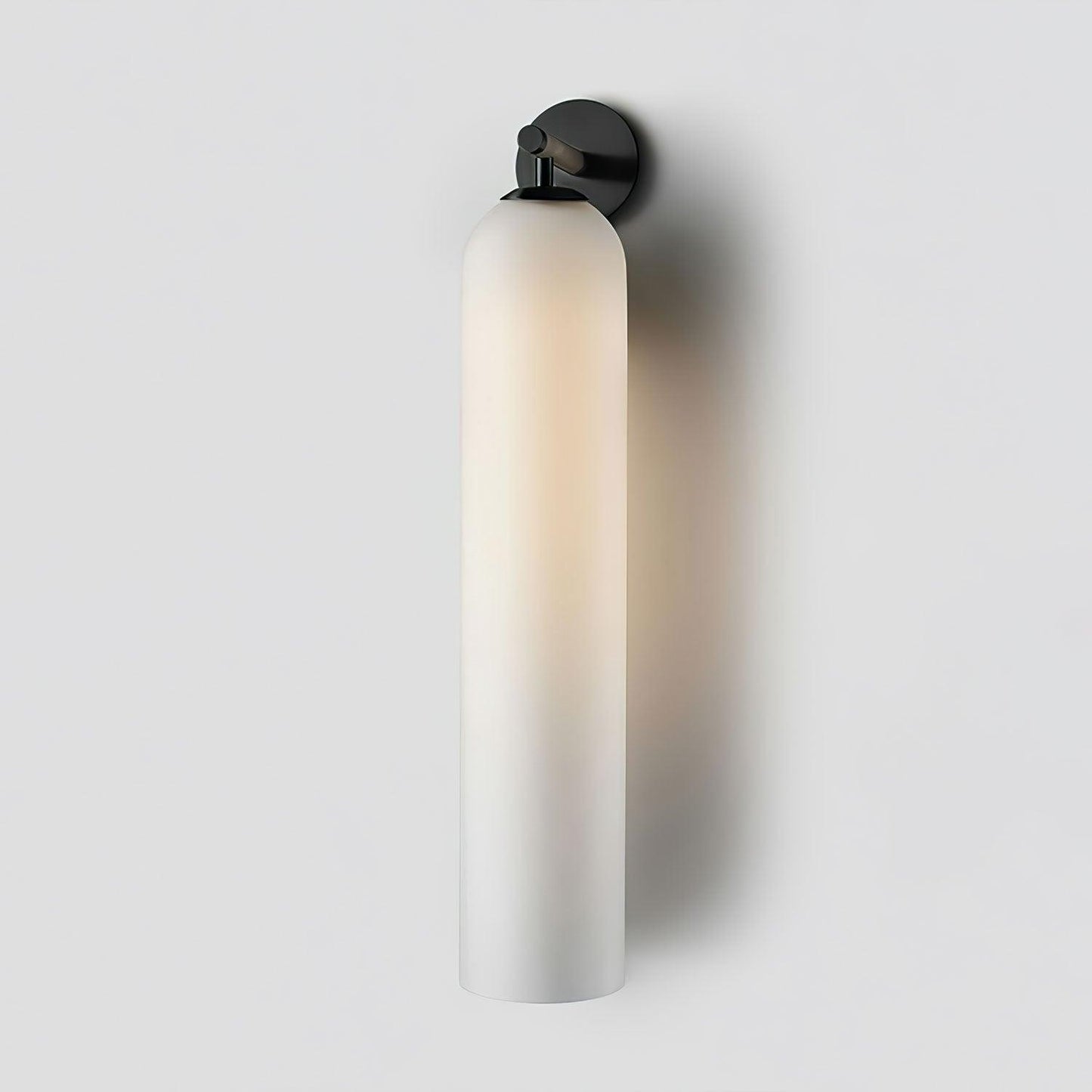 Glass Wall Sconce for Bedroom & Hallway – Mouthblown Art Glass Dimmable Sconce, Gold Bedside Wall Light with Up & Down Mount