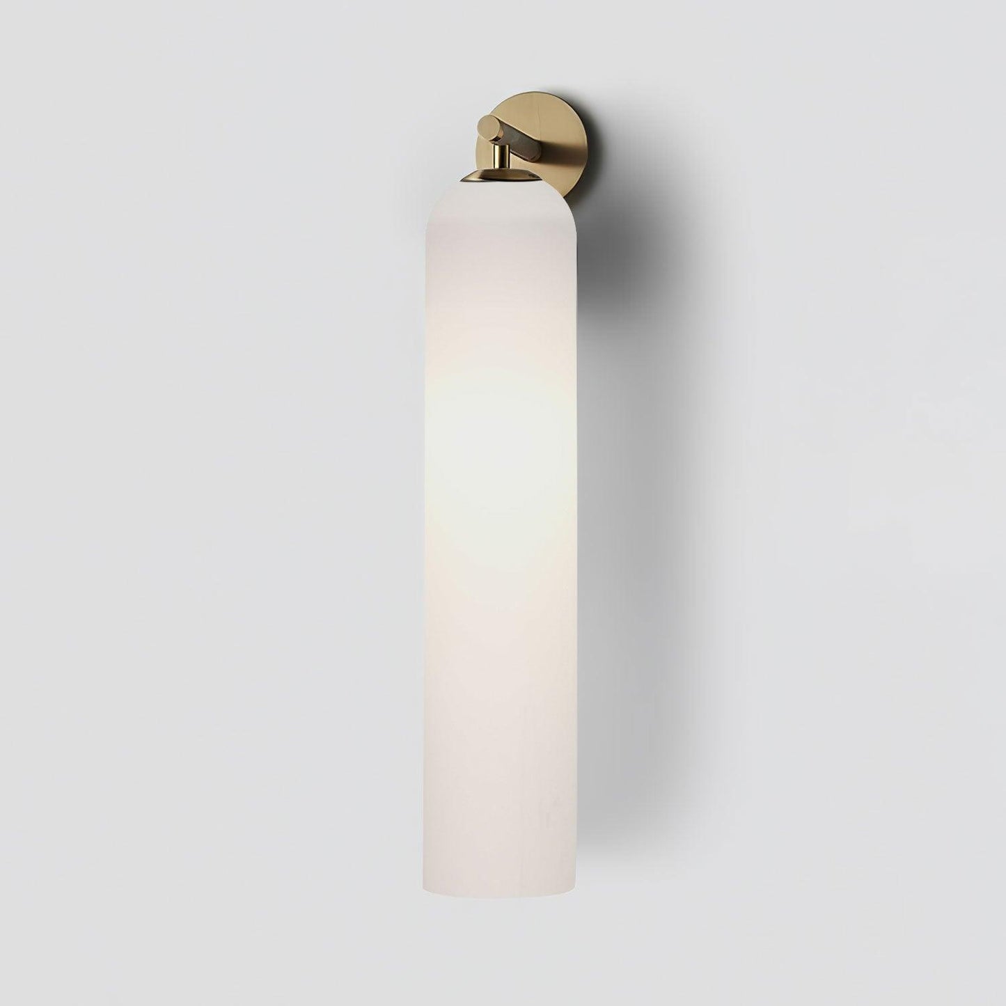Glass Wall Sconce for Bedroom & Hallway – Mouthblown Art Glass Dimmable Sconce, Gold Bedside Wall Light with Up & Down Mount