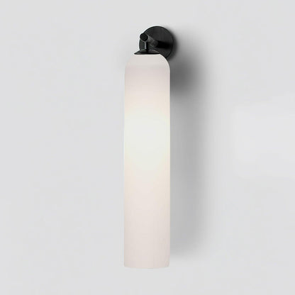 Glass Wall Sconce for Bedroom & Hallway – Mouthblown Art Glass Dimmable Sconce, Gold Bedside Wall Light with Up & Down Mount