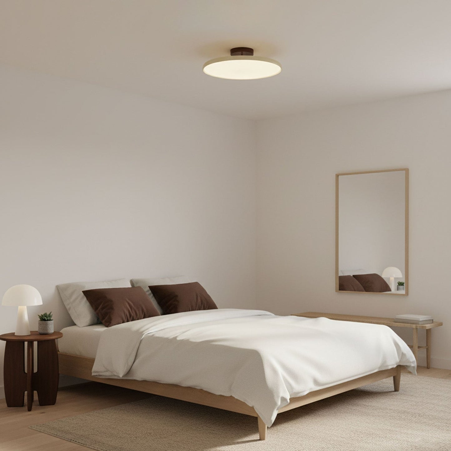 Flush Mount Ceiling Light for Living Room & Bedroom – Adjustable LED Ceiling Lamp with Directional Heads, Modern Low-Profile Kitchen & Hallway Light