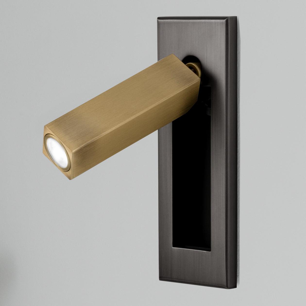 Recessed Bedside Reading Wall Sconce – Embedded LED Wall Light for Bedroom, Adjustable Modern Hallway & Living Room Reading Light
