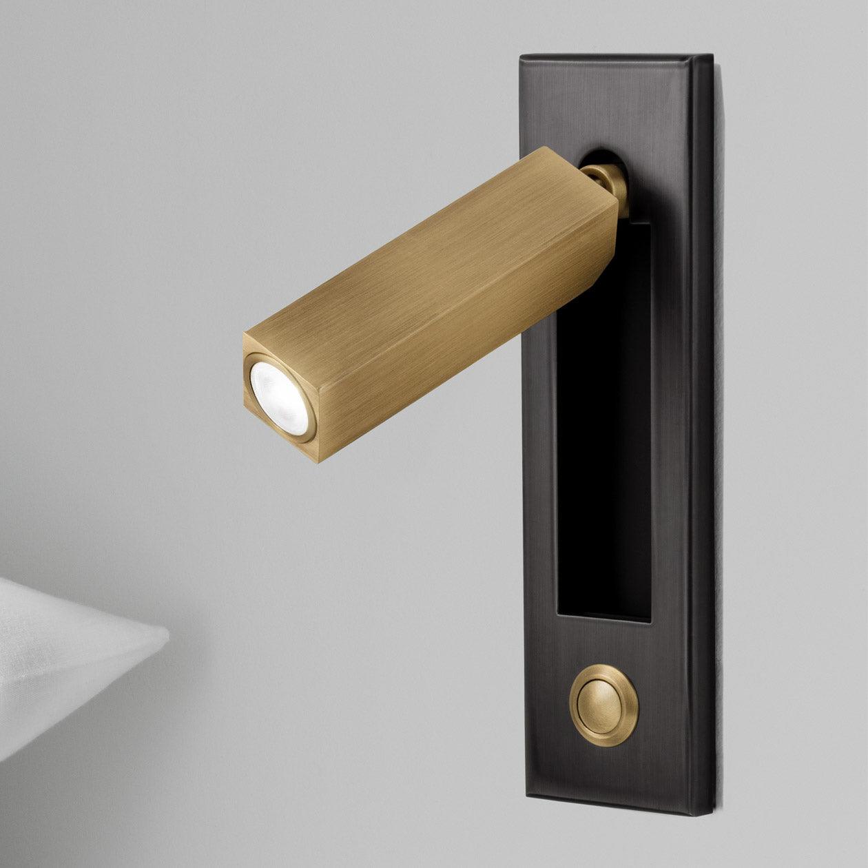 Recessed Bedside Reading Wall Sconce – Embedded LED Wall Light for Bedroom, Adjustable Modern Hallway & Living Room Reading Light