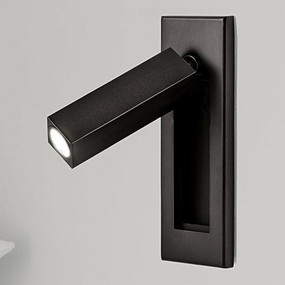 Recessed Bedside Reading Wall Sconce – Embedded LED Wall Light for Bedroom, Adjustable Modern Hallway & Living Room Reading Light