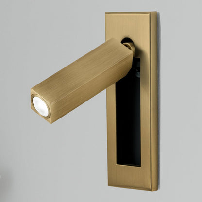 Recessed Bedside Reading Wall Sconce – Embedded LED Wall Light for Bedroom, Adjustable Modern Hallway & Living Room Reading Light