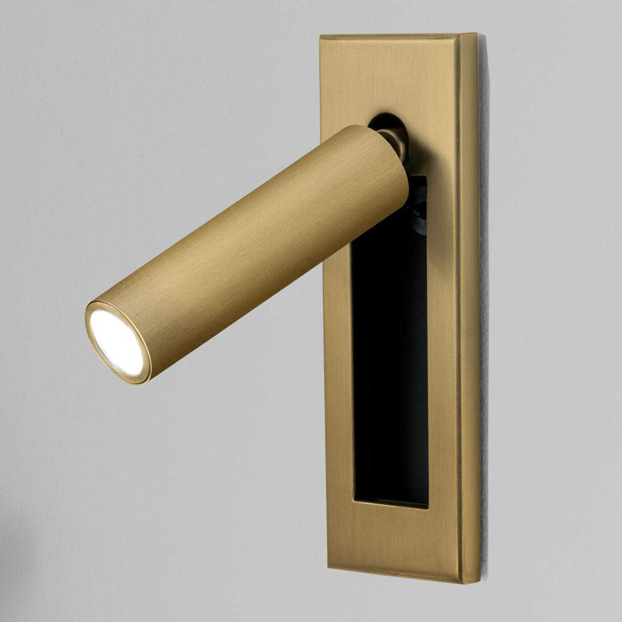 Recessed Bedside Reading Wall Sconce – Embedded LED Wall Light for Bedroom, Adjustable Modern Hallway & Living Room Reading Light