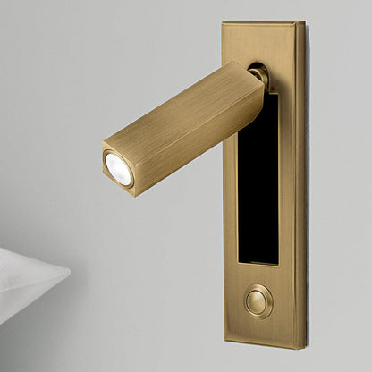 Recessed Bedside Reading Wall Sconce – Embedded LED Wall Light for Bedroom, Adjustable Modern Hallway & Living Room Reading Light