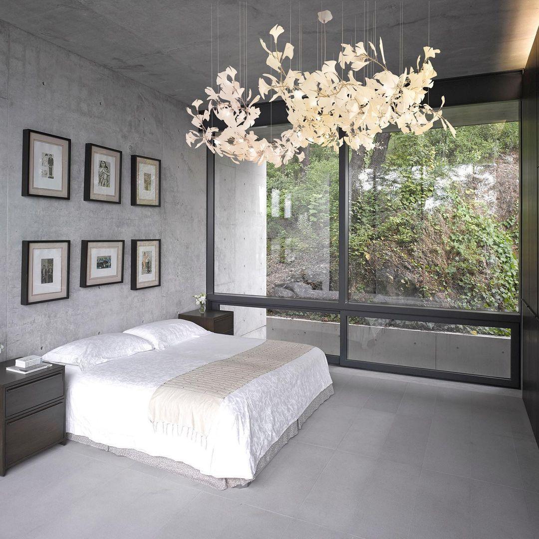 Ginkgo Leaf Chandelier for Dining Room & Living Room – Brass Sculptural LED Statement Chandelier, Modern Foyer & Stairwell Ceiling Light