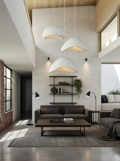 Sculptural Pendant Light for Dining Room & Kitchen Island – Modern Luminous LED Ceiling Light, Living Room Statement Hanging Pendant