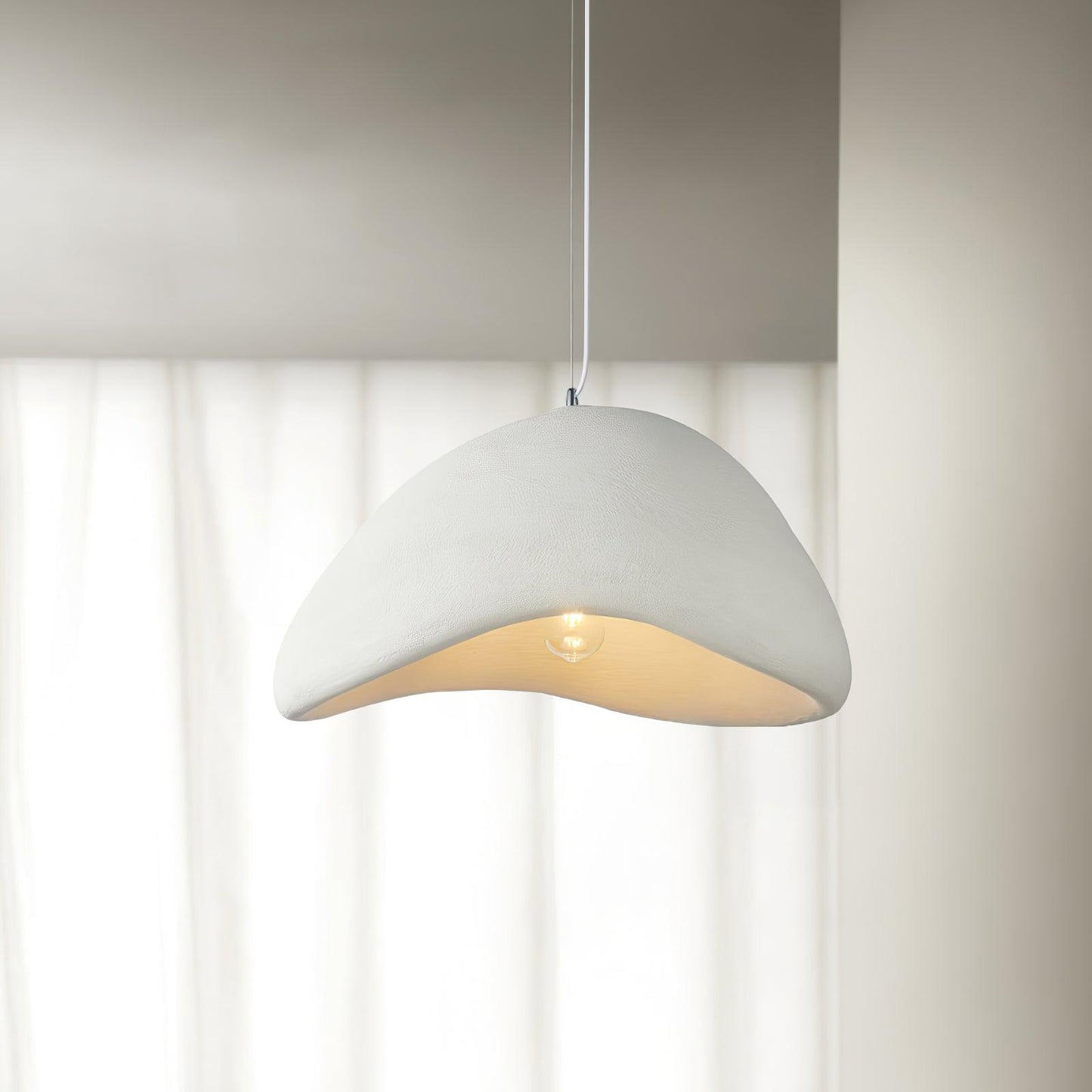 Sculptural Pendant Light for Dining Room & Kitchen Island – Modern Luminous LED Ceiling Light, Living Room Statement Hanging Pendant