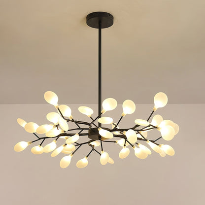 Sputnik Chandelier for Dining Room & Entryway – Mid-Century LED Starburst Ceiling Light, Modern Living Room Statement Chandelier