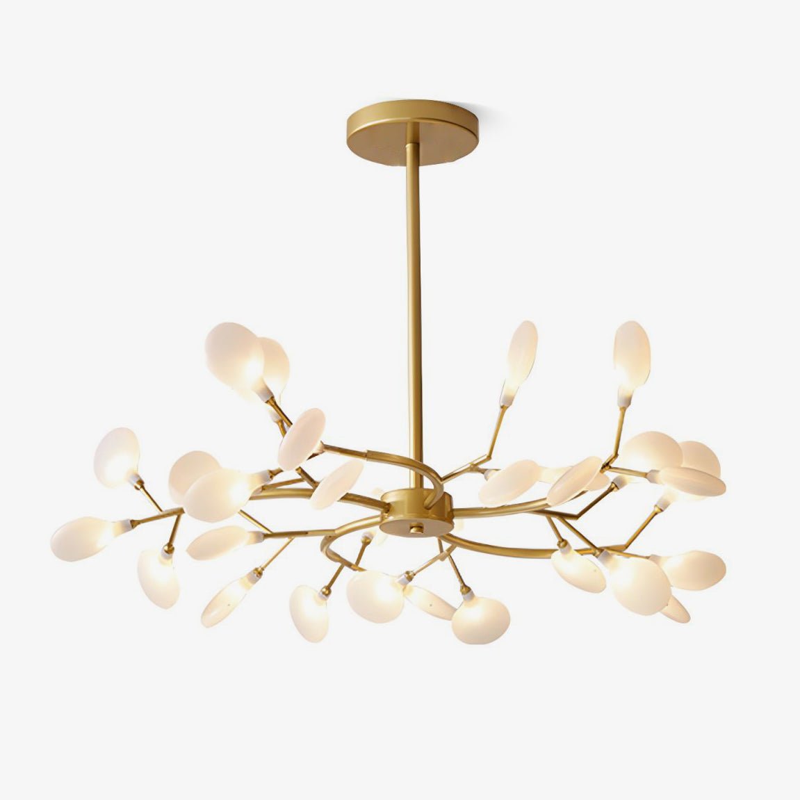 Sputnik Chandelier for Dining Room & Entryway – Mid-Century LED Starburst Ceiling Light, Modern Living Room Statement Chandelier