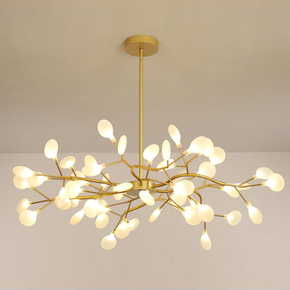 Sputnik Chandelier for Dining Room & Entryway – Mid-Century LED Starburst Ceiling Light, Modern Living Room Statement Chandelier