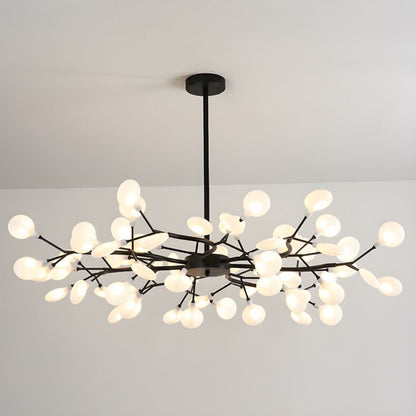 Sputnik Chandelier for Dining Room & Entryway – Mid-Century LED Starburst Ceiling Light, Modern Living Room Statement Chandelier