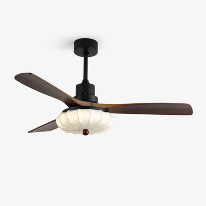 Ceiling Fan with Light and Remote for Bedroom & Living Room – Petal Blade LED Fan, Quiet Modern Dining Room Low-Profile Ceiling Fan