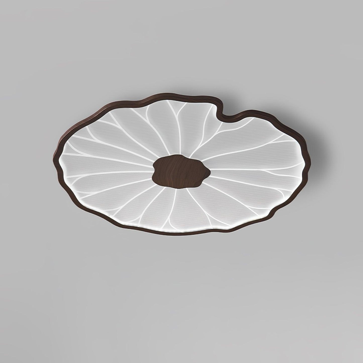 Lotus Leaf Ceiling Light for Bedroom & Living Room – Layered Sculptural LED Flush Mount, Modern Organic Dining & Entryway Fixture
