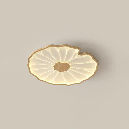 Lotus Leaf Ceiling Light for Bedroom & Living Room – Layered Sculptural LED Flush Mount, Modern Organic Dining & Entryway Fixture