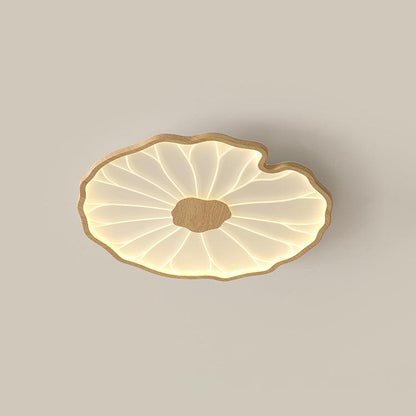 Lotus Leaf Ceiling Light for Bedroom & Living Room – Layered Sculptural LED Flush Mount, Modern Organic Dining & Entryway Fixture