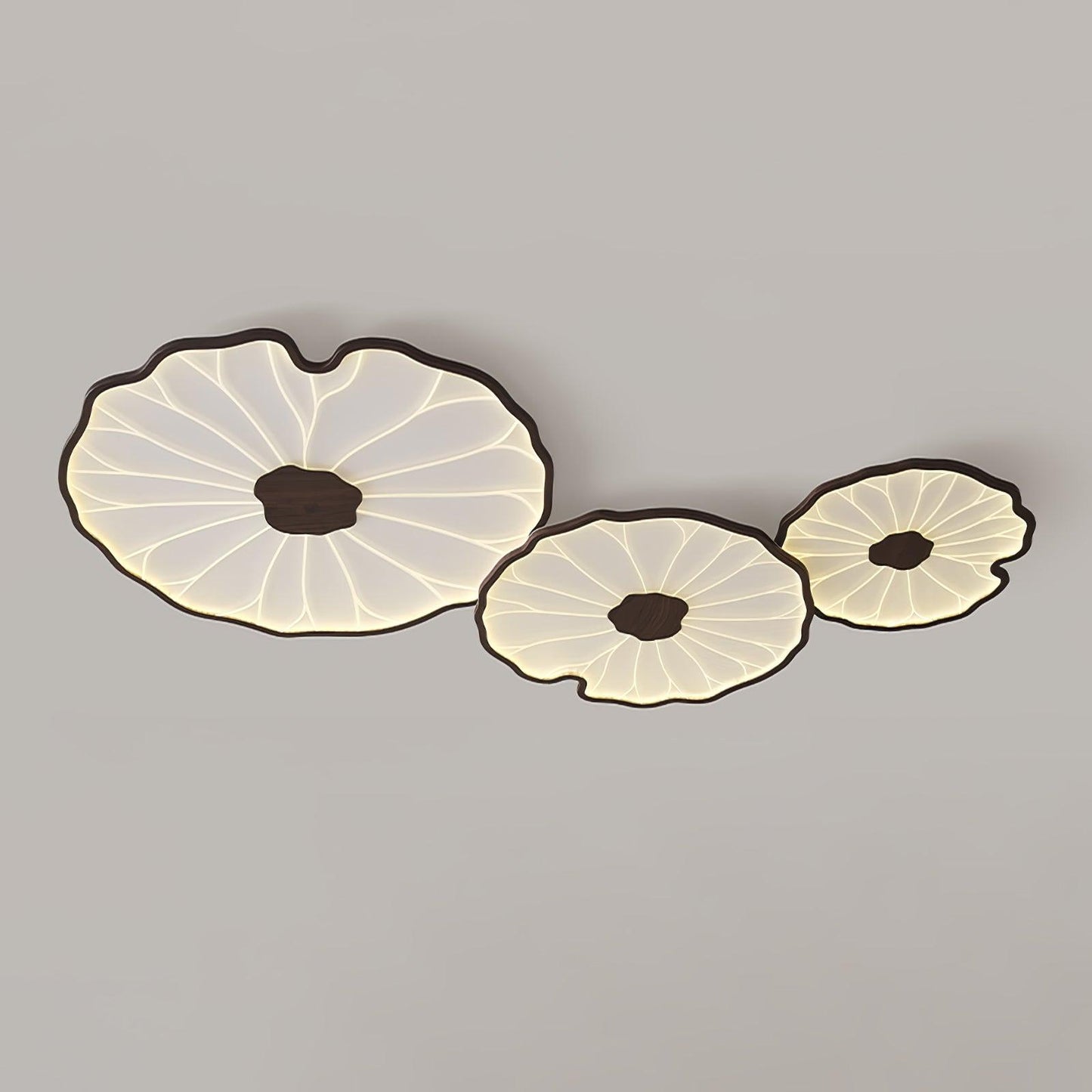 Lotus Leaf Ceiling Light for Bedroom & Living Room – Layered Sculptural LED Flush Mount, Modern Organic Dining & Entryway Fixture