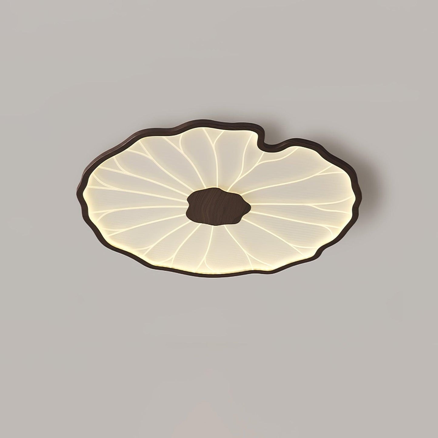 Lotus Leaf Ceiling Light for Bedroom & Living Room – Layered Sculptural LED Flush Mount, Modern Organic Dining & Entryway Fixture