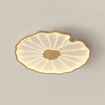 Lotus Leaf Ceiling Light for Bedroom & Living Room – Layered Sculptural LED Flush Mount, Modern Organic Dining & Entryway Fixture