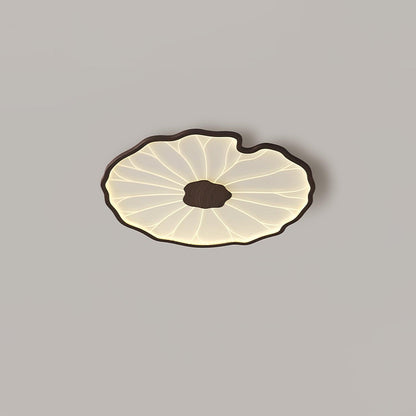 Lotus Leaf Ceiling Light for Bedroom & Living Room – Layered Sculptural LED Flush Mount, Modern Organic Dining & Entryway Fixture
