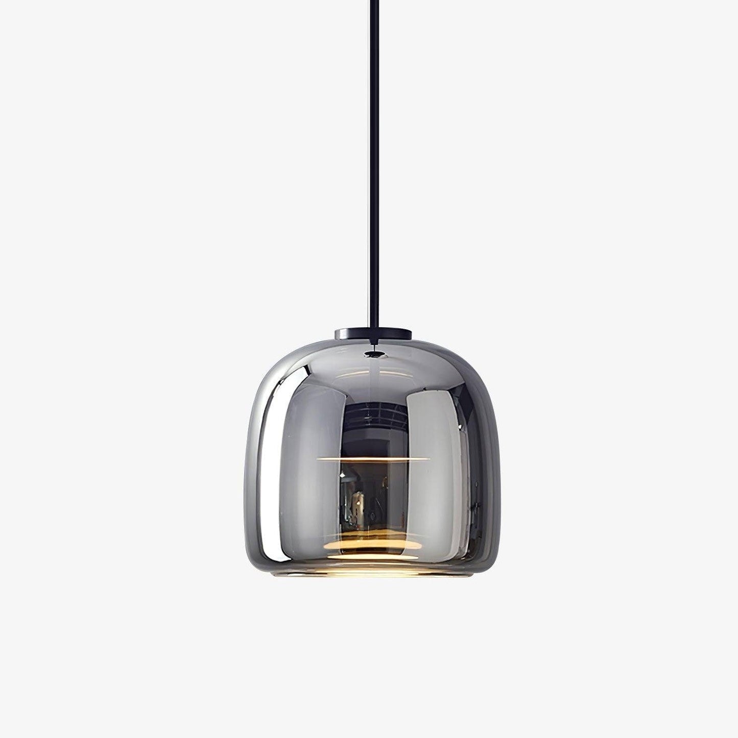 Glass Globe Pendant Light for Kitchen Island & Dining Room – Hand-Blown Sphere LED Ceiling Light, Modern Dimmable Living Room Pendant