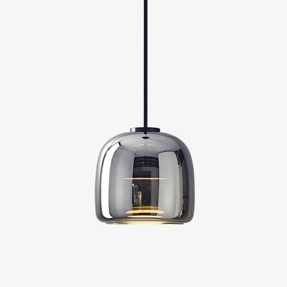 Glass Globe Pendant Light for Kitchen Island & Dining Room – Hand-Blown Sphere LED Ceiling Light, Modern Dimmable Living Room Pendant