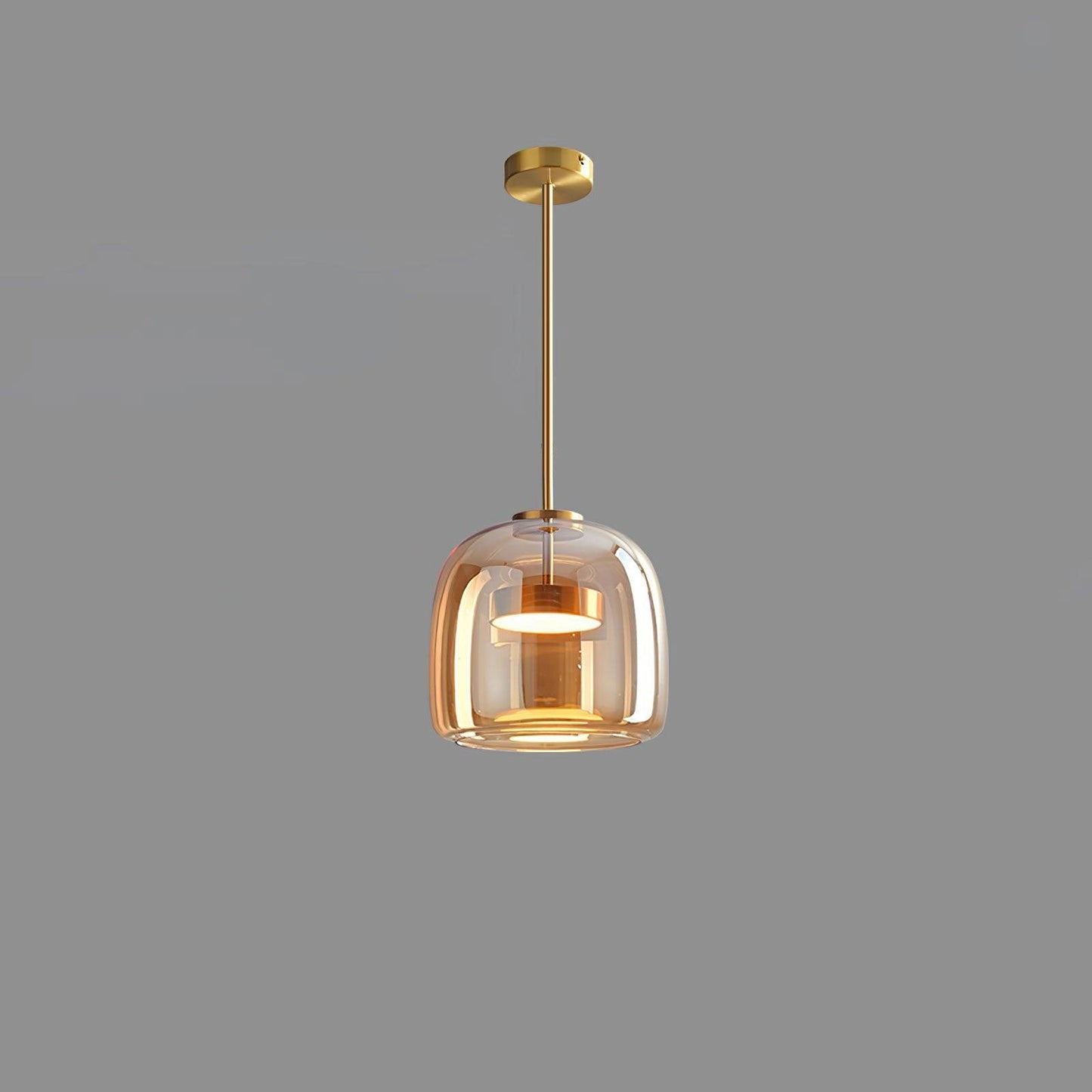 Glass Globe Pendant Light for Kitchen Island & Dining Room – Hand-Blown Sphere LED Ceiling Light, Modern Dimmable Living Room Pendant