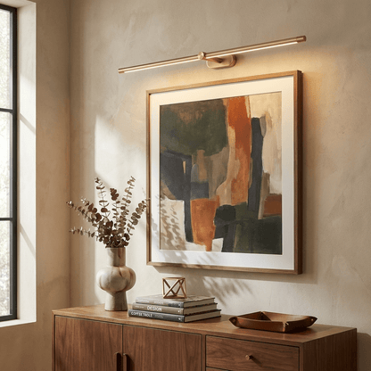 Linear Wall Sconce for Bedroom & Bathroom Vanity – Minimalist LED Wall Light, Modern Dimmable Hallway & Living Room Vanity Sconce