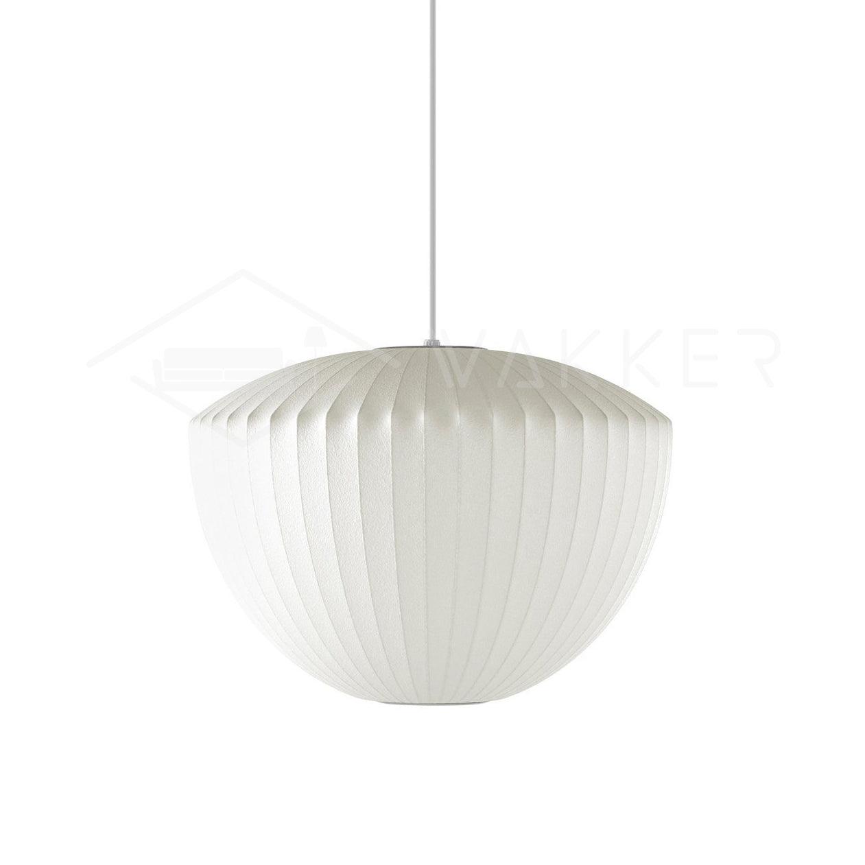 Bubble Pendant Light for Dining Room & Living Room – White Crisscross Shade Mid-Century Ceiling Light, Modern Entryway Hanging Lamp