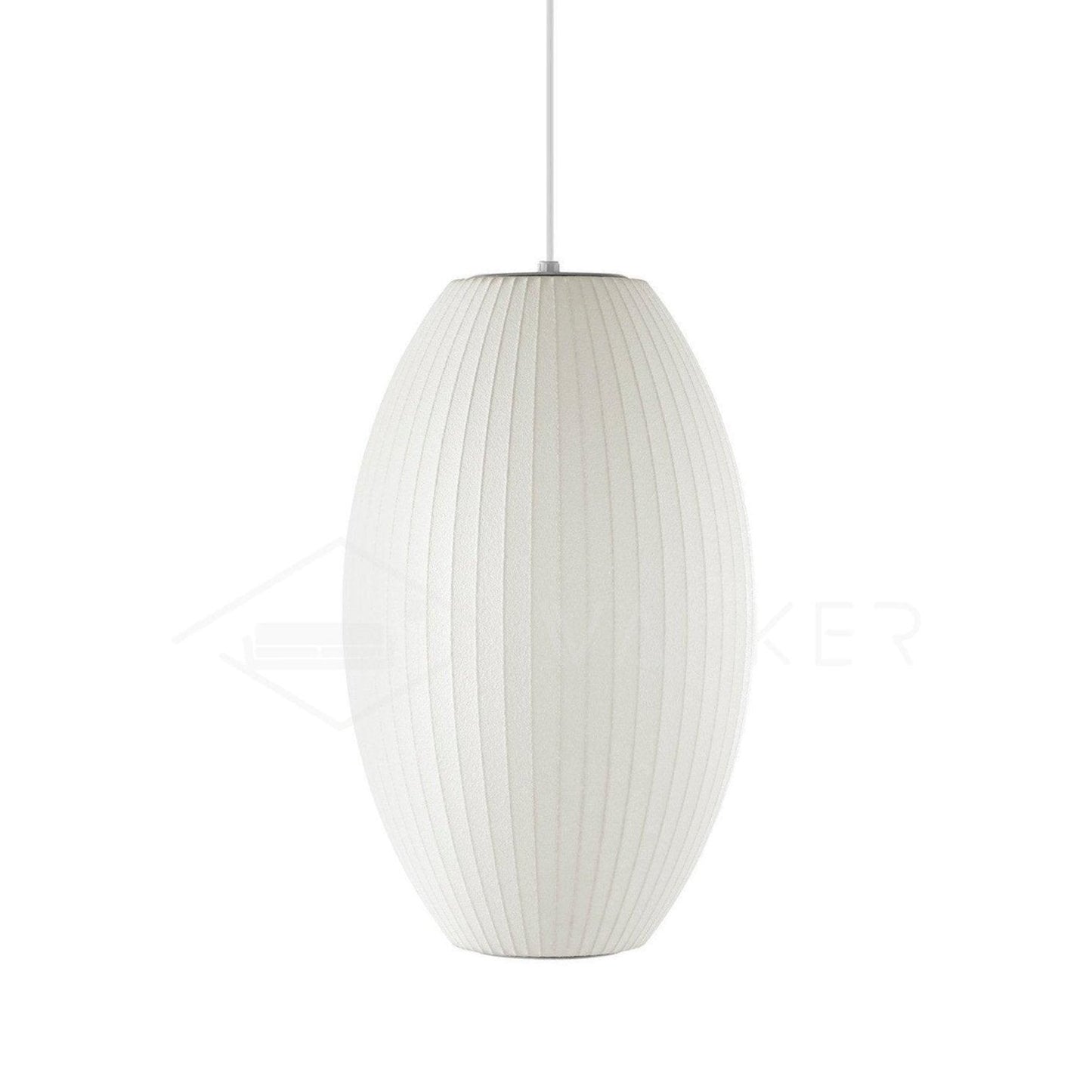 Bubble Pendant Light for Dining Room & Living Room – White Crisscross Shade Mid-Century Ceiling Light, Modern Entryway Hanging Lamp