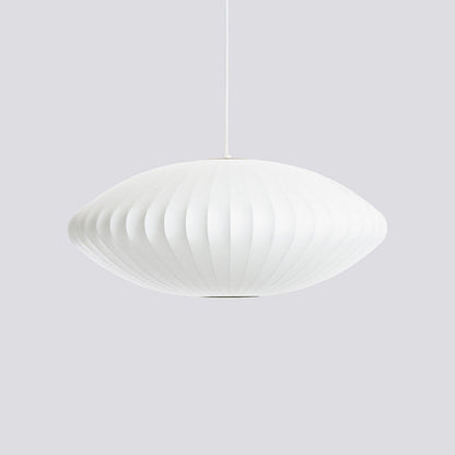 Bubble Pendant Light for Dining Room & Living Room – White Crisscross Shade Mid-Century Ceiling Light, Modern Entryway Hanging Lamp