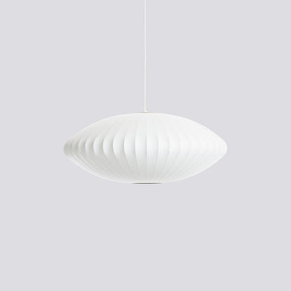 Bubble Pendant Light for Dining Room & Living Room – White Crisscross Shade Mid-Century Ceiling Light, Modern Entryway Hanging Lamp